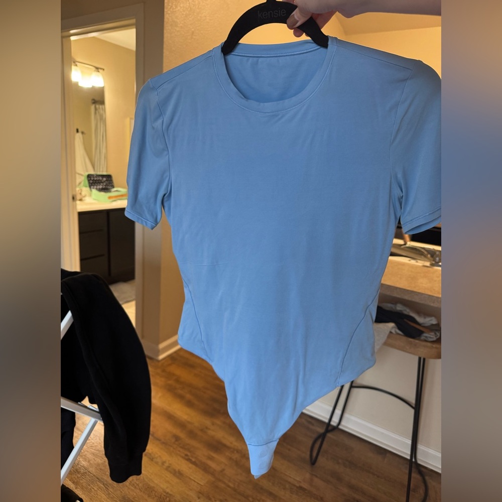 Lululemon Wundermost Ultra-Soft Nulu Short-Sleeve Crew Thong Bodysuit
